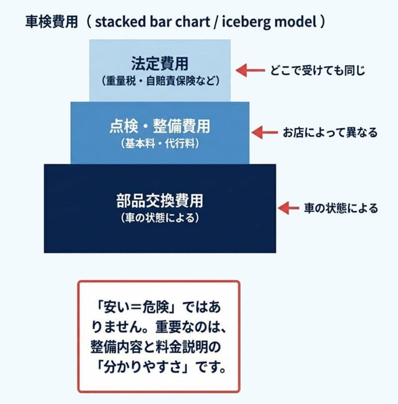 法定費用、点検費用、部品交換費用